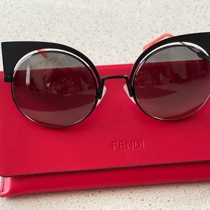 FENDI Hypnoshine Cat Eye Sunglasses Metal